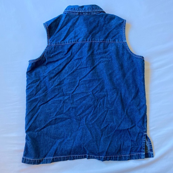 🌸 Vintage Lauren Brooke Floral Denim Top 🌸 - Picture 3 of 3